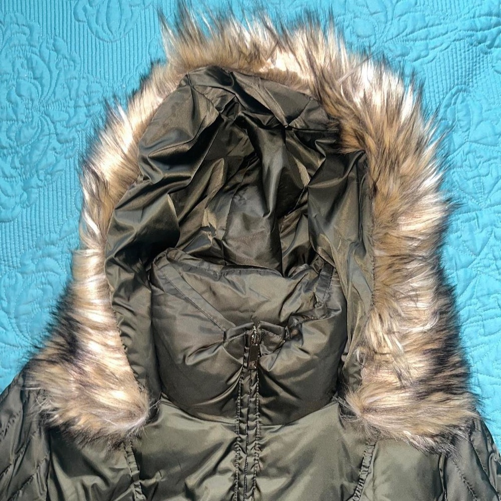 Hunter Green Long Winter Jacket - image 4